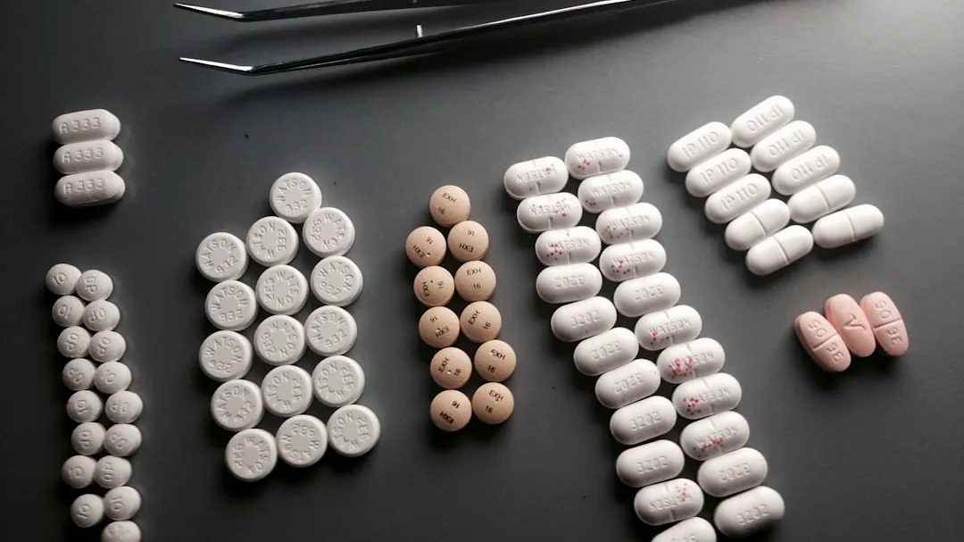 assorted-shape medication pill lot